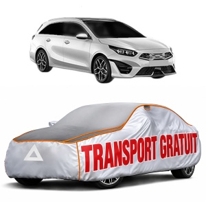 Husa Prelata Antigrindina Auto KIA CEE'D Combi Van (JD) din 2012-2018, Protectie auto contra intemperiilor la grindina, Waterproof, 4x Stickere auto KIA
