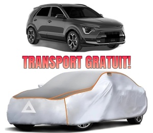 Husa Prelata Antigrindina Auto KIA NIRO II (SG2) din 2022, Protectie auto contra intemperiilor la grindina, Waterproof, 4x Stickere auto KIA
