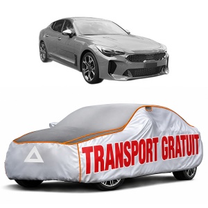 Husa Prelata Antigrindina Auto KIA STINGER (CK) din 2017-2018, Protectie auto contra intemperiilor la grindina, Waterproof, 4x Stickere auto KIA