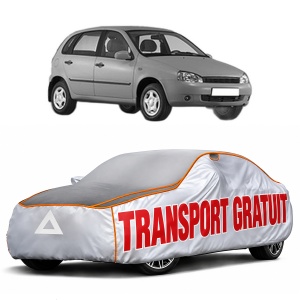 Husa Prelata Antigrindina Auto LADA KALINA Hatchback (1119) din 2004-2013, Protectie auto contra intemperiilor la grindina, Waterproof, 4x Stickere auto LADA