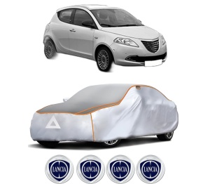 Husa Prelata Antigrindina Auto LANCIA YPSILON (312_) din 2011-2021, Protectie auto contra intemperiilor la grindina, Waterproof, 4x Stickere auto LANCIA - Img 2