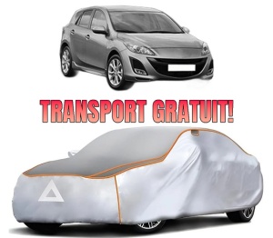 Husa Prelata Antigrindina Auto MAZDA 3 (BL) din 2008-2014, Protectie auto contra intemperiilor la grindina, Waterproof, 4x Stickere auto MAZDA