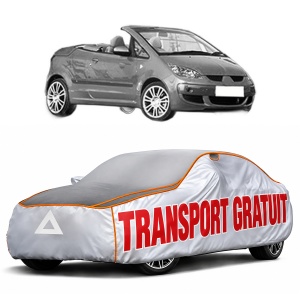 Husa Prelata Antigrindina Auto MITSUBISHI COLT CZC VI Convertible (RG) din 2006-2009, Protectie auto contra intemperiilor la grindina, Waterproof, 4x Stickere auto MITSUBISHI