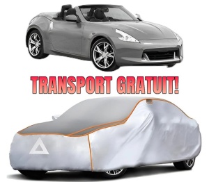 Husa Prelata Antigrindina Auto NISSAN 370Z Roadster (Z34) din 2009-2010, Protectie auto contra intemperiilor la grindina, Waterproof, 4x Stickere auto NISSAN