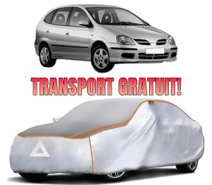 Husa Prelata Antigrindina Auto NISSAN ALMERA TINO (V10) din 2000-2006, Protectie auto contra intemperiilor la grindina, Waterproof, 4x Stickere auto NISSAN