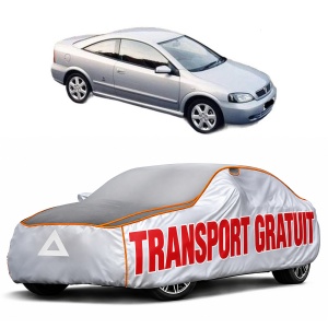 Husa Prelata Antigrindina Auto OPEL ASTRA G Coupe (T98) din 2000-2005, Protectie auto contra intemperiilor la grindina, Waterproof, 4x Stickere auto OPEL