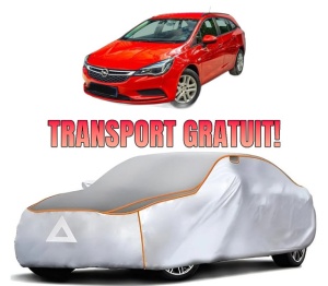 Husa Prelata Antigrindina Auto OPEL ASTRA K (B16) din 2015-2022, Protectie auto contra intemperiilor la grindina, Waterproof, 4x Stickere auto OPEL