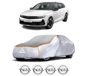 Husa Prelata Antigrindina Auto OPEL ASTRA L Sports Tourer (OV5) din 2021-2023, Protectie auto contra intemperiilor la grindina, Waterproof, 4x Stickere auto OPEL - Img 2