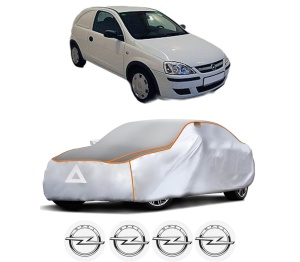 Husa Prelata Antigrindina Auto OPEL CORSA C Hatchback Van (X01) din 2000-2012, Protectie auto contra intemperiilor la grindina, Waterproof, 4x Stickere auto OPEL - Img 2