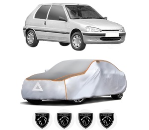 Husa Prelata Antigrindina Auto PEUGEOT 106 II (1A_, 1C_) din 1996-2004, Protectie auto contra intemperiilor la grindina, Waterproof, 4x Stickere auto PEUGEOT - Img 2