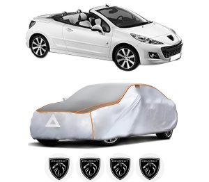 Husa Prelata Antigrindina Auto PEUGEOT 207 CC (WD_) din 2007-2015, Protectie auto contra intemperiilor la grindina, Waterproof, 4x Stickere auto PEUGEOT - Img 2