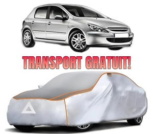 Husa Prelata Antigrindina Auto PEUGEOT 307 (3A/C) din 2000-2012, Protectie auto contra intemperiilor la grindina, Waterproof, 4x Stickere auto PEUGEOT