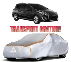 Husa Prelata Antigrindina Auto PEUGEOT 308 SW I Estate Van (4E_) din 2008-2012, Protectie auto contra intemperiilor la grindina, Waterproof, 4x Stickere auto PEUGEOT