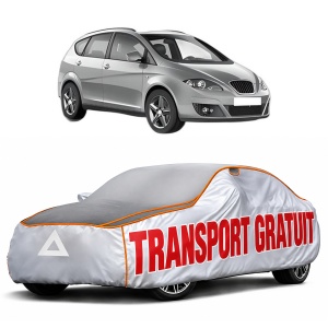Husa Prelata Antigrindina Auto SEAT ALTEA XL (5P5, 5P8) din 2006-2015, Protectie auto contra intemperiilor la grindina, Waterproof, 4x Stickere auto SEAT