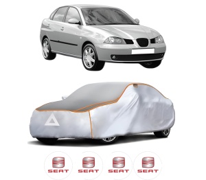 Husa Prelata Antigrindina Auto SEAT CORDOBA (6L2) din 2002-2009, Protectie auto contra intemperiilor la grindina, Waterproof, 4x Stickere auto SEAT - Img 2