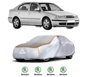 Husa Prelata Antigrindina Auto SKODA Octavia I (1U2) din 1996-2010, Protectie auto contra intemperiilor la grindina, Waterproof, 4x Stickere auto SKODA - Img 2
