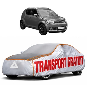 Husa Prelata Antigrindina Auto SUZUKI IGNIS III (MF, FF) din 2016-2020, Protectie auto contra intemperiilor la grindina, Waterproof, 4x Stickere auto SUZUKI