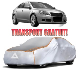 Husa Prelata Antigrindina Auto SUZUKI KIZASHI (FR) din 2010-2014, Protectie auto contra intemperiilor la grindina, Waterproof, 4x Stickere auto SUZUKI