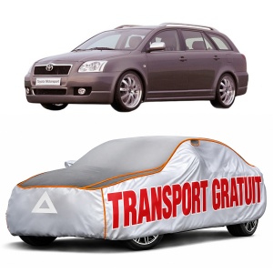 Husa Prelata Antigrindina Auto TOYOTA AVENSIS Estate (_T25_) din 2003-2008, Protectie auto contra intemperiilor la grindina, Waterproof, 4x Stickere auto TOYOTA