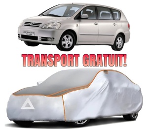 Husa Prelata Antigrindina Auto TOYOTA AVENSIS VERSO (_M2_) din 2001-2010, Protectie auto contra intemperiilor la grindina, Waterproof, 4x Stickere auto TOYOTA