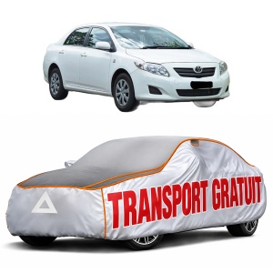 Husa Prelata Antigrindina Auto TOYOTA COROLLA Saloon (_E15_) din 2006-2014, Protectie auto contra intemperiilor la grindina, Waterproof, 4x Stickere auto TOYOTA