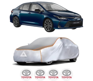 Husa Prelata Antigrindina Auto TOYOTA COROLLA Saloon (_E21_) din 2019-2021, Protectie auto contra intemperiilor la grindina, Waterproof, 4x Stickere auto TOYOTA - Img 2