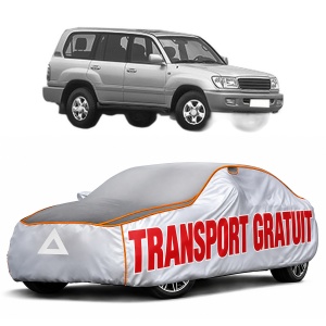 Husa Prelata Antigrindina Auto TOYOTA LAND CRUISER 100 (_J1_) din 1998-2007, Protectie auto contra intemperiilor la grindina, Waterproof, 4x Stickere auto TOYOTA