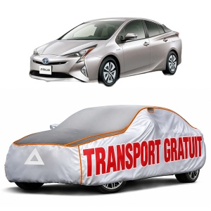 Husa Prelata Antigrindina Auto TOYOTA PRIUS (_W5_) din 2015-2022, Protectie auto contra intemperiilor la grindina, Waterproof, 4x Stickere auto TOYOTA