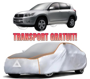 Husa Prelata Antigrindina Auto TOYOTA RAV 4 III (_A3_) din 2005-2013, Protectie auto contra intemperiilor la grindina, Waterproof, 4x Stickere auto TOYOTA