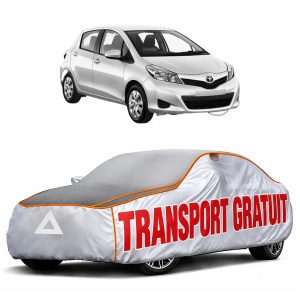 Husa Prelata Antigrindina Auto TOYOTA YARIS (_P13_) din 2010-2020, Protectie auto contra intemperiilor la grindina, Waterproof, 4x Stickere auto TOYOTA