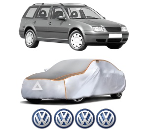 Husa Prelata Antigrindina Auto Volskwagen BORA Variant (1J6) din 1999-2005, Protectie auto contra intemperiilor la grindina, Waterproof, 4x Stickere auto Volskwagen - Img 2