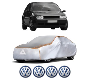 Husa Prelata Antigrindina Auto Volskwagen GOLF IV Van (1J1) din 1997-2004, Protectie auto contra intemperiilor la grindina, Waterproof, 4x Stickere auto Volskwagen - Img 2
