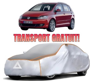 Husa Prelata Antigrindina Auto Volskwagen GOLF PLUS Van (521) din 2009-2014, Protectie auto contra intemperiilor la grindina, Waterproof, 4x Stickere auto Volskwagen