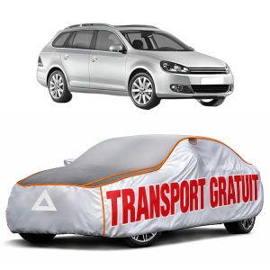 Husa Prelata Antigrindina Auto Volskwagen GOLF VI Variant (AJ5) din 2009-2013, Protectie auto contra intemperiilor la grindina, Waterproof, 4x Stickere auto Volskwagen