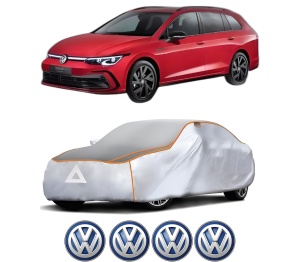Husa Prelata Antigrindina Auto Volskwagen GOLF VIII Variant (CG5, DB5) din 2020-2024, Protectie auto contra intemperiilor la grindina, Waterproof, 4x Stickere auto Volskwagen - Img 2