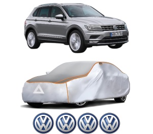 Husa Prelata Antigrindina Auto Volskwagen TIGUAN SUV Van (AD1) din 2016-2020, Protectie auto contra intemperiilor la grindina, Waterproof, 4x Stickere auto Volskwagen - Img 2