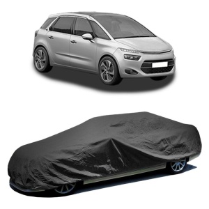 Husa prelata auto pentru CITROEN C4 GRAND PICASSO II (DA_, DE_) 2013 - 2018, culoare negru, material textil impermeabil, rezistanta la intemperii praf UV, CARPASSION Husa Protectie - Img 2