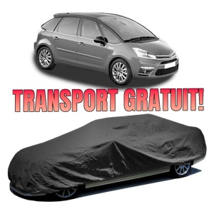 Husa prelata auto pentru CITROEN C4 PICASSO I MPV (UD_) 2006 - 2013, culoare negru, material textil impermeabil, rezistanta la intemperii praf UV, CARPASSION Husa Protectie