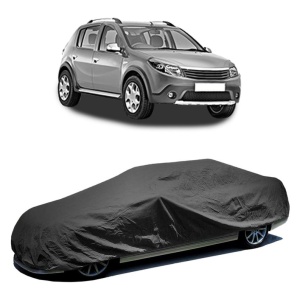 Husa prelata auto pentru DACIA SANDERO II 2012, impermeabilă, neagră - Img 2