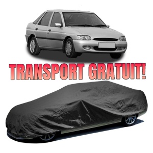 Husa prelata auto pentru FORD ESCORT CLASSIC (AAL, ABL) 1998 - 2000, culoare negru, material textil impermeabil, rezistanta la intemperii praf UV, CARPASSION Husa Protectie
