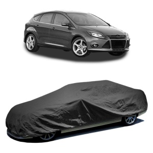 Husa prelata auto pentru FORD FOCUS III 2010 - 2020, culoare negru, material textil impermeabil, rezistanta la intemperii praf UV, CARPASSION Husa Protectie - Img 2