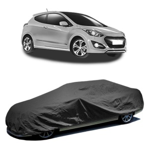 Husa prelata auto pentru HYUNDAI i30 Coupe 2013 - 2017, culoare negru, material textil impermeabil, rezistanta la intemperii praf UV, CARPASSION Husa Protectie - Img 2