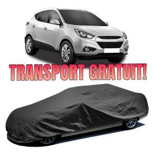 Husa prelata auto pentru HYUNDAI ix35 Van 2009 - 2015, culoare negru, material textil impermeabil, rezistanta la intemperii praf UV, CARPASSION Husa Protectie