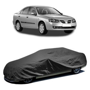 Husa prelata auto pentru NISSAN ALMERA II (N16) 2000 - 2006, culoare negru, material textil impermeabil, rezistanta la intemperii praf UV, CARPASSION Husa Protectie - Img 2
