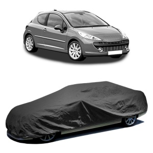 Husa prelata auto pentru PEUGEOT 207 (WA_, WC_) 2006 - 2015, culoare negru, material textil impermeabil, rezistanta la intemperii praf UV, CARPASSION Husa Protectie - Img 2