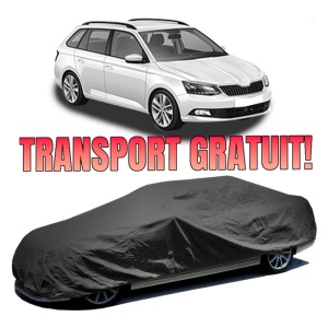 Husa prelata auto pentru SKODA FABIA III Estate, impermeabilă, rezistentă UV, neagra