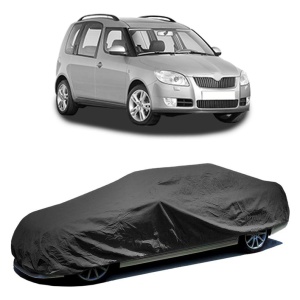 Husa prelata auto pentru SKODA ROOMSTER (5J7) 2006 - 2015, culoare negru, material textil impermeabil, rezistanta la intemperii praf UV, CARPASSION Husa Protectie - Img 2