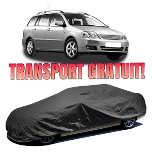 Husa prelata auto pentru TOYOTA COROLLA Estate (_E12_) 2002 - 2007, culoare negru, material textil impermeabil, rezistanta la intemperii praf UV, CARPASSION Husa Protectie