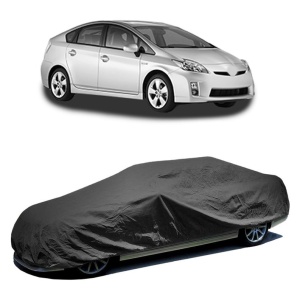 Husa prelata auto pentru TOYOTA PRIUS (_W3_) 2008 - 2016, culoare negru, material textil impermeabil, rezistanta la intemperii praf UV, CARPASSION Husa Protectie - Img 2