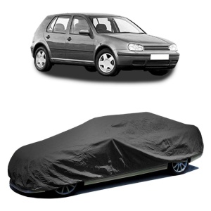 Husa prelata auto pentru Volkswagen Golf IV (1J1) 1997 - 2005, culoare negru, material textil impermeabil, rezistanta la intemperii praf UV, CARPASSION Husa Protectie - Img 2